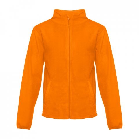 THC HELSINKI. Mužsk&aacute; fleecov&aacute; bunda z polyesteru - Oranžov&aacute;