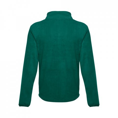 THC HELSINKI. Mužsk&aacute; fleecov&aacute; bunda z polyesteru - Tmavozelen&aacute;