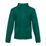 THC HELSINKI. Mužsk&aacute; fleecov&aacute; bunda z polyesteru - Tmavozelen&aacute;