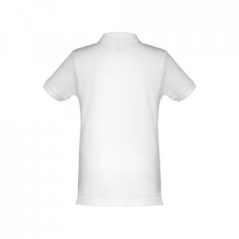 THC ADAM KIDS WH. Polo para crian&ccedil;a (unissexo) de manga curta. Cor branca - Branco
