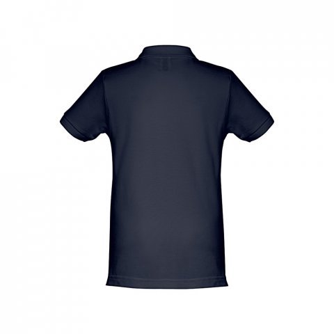 THC ADAM KIDS. Polo &agrave; manches courtes en coton pour enfants (unisexe) - Bleu