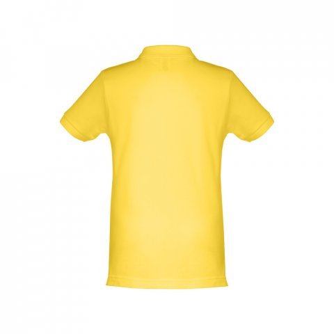 THC ADAM KIDS. Polo &agrave; manches courtes en coton pour enfants (unisexe) - Jaune