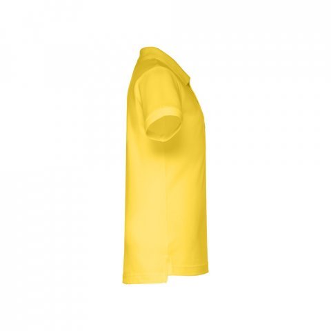THC ADAM KIDS. Polo &agrave; manches courtes en coton pour enfants (unisexe) - Jaune