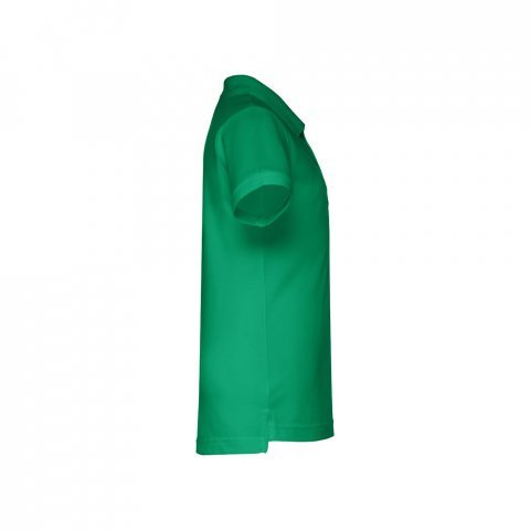 THC ADAM KIDS. Polo &agrave; manches courtes en coton pour enfants (unisexe) - Vert