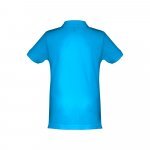 THC ADAM KIDS. Polo &agrave; manches courtes en coton pour enfants (unisexe) - Bleu d&rsquo;eau