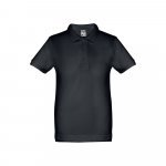 THC ADAM KIDS. Polo &agrave; manches courtes en coton pour enfants (unisexe) - Bleu nuit