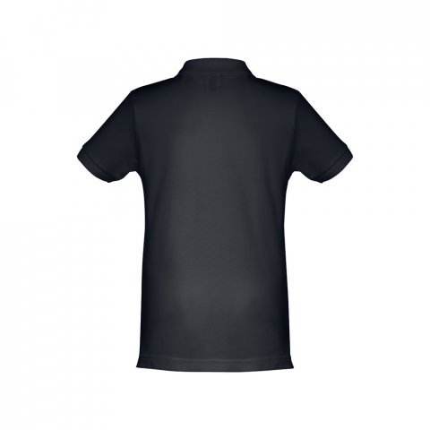 THC ADAM KIDS. Polo &agrave; manches courtes en coton pour enfants (unisexe) - Bleu nuit