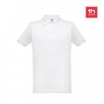 THC BERLIN WH. Polo de manga curta para homem. Cor branca