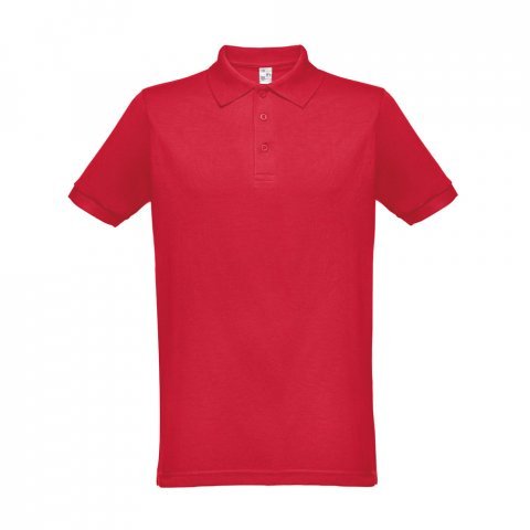 THC BERLIN. Kurzarm-Poloshirt f&uuml;r Herren - Rot