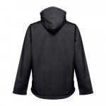 THC ZAGREB. Miesten softshell-takki irrotettavalla hupulla ja py&ouml;ristetyll&auml; helmalla - Musta