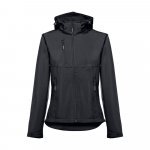 THC ZAGREB WOMEN. Casaco softshell cintado para senhora - Preto