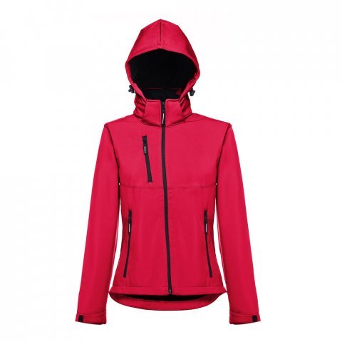 THC ZAGREB WOMEN. Casaco softshell cintado para senhora - Vermelho