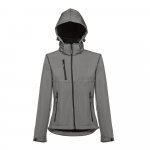 THC ZAGREB WOMEN. Casaco softshell cintado para senhora - Cinzento