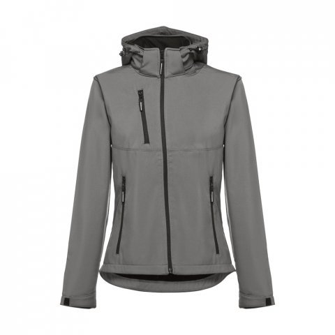 THC ZAGREB WOMEN. Casaco softshell cintado para senhora - Cinzento