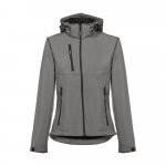 THC ZAGREB WOMEN. Casaco softshell cintado para senhora - Cinzento