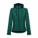 THC ZAGREB WOMEN. Casaco softshell cintado para senhora - Verde escuro
