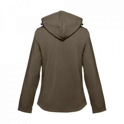 THC ZAGREB WOMEN. Casaco softshell cintado para senhora - Verde tropa