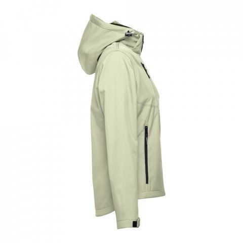 THC ZAGREB WOMEN. Casaco softshell cintado para senhora - Verde pastel
