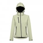 THC ZAGREB WOMEN. Casaco softshell cintado para senhora - Verde pastel