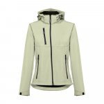 THC ZAGREB WOMEN. Casaco softshell cintado para senhora - Verde pastel