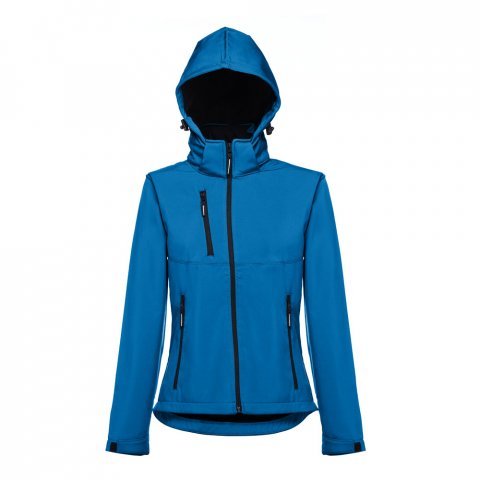 THC ZAGREB WOMEN. Casaco softshell cintado para senhora - Azul petr&oacute;leo