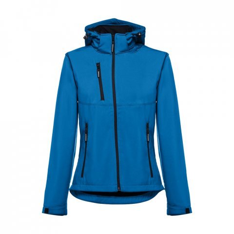 THC ZAGREB WOMEN. Casaco softshell cintado para senhora - Azul petr&oacute;leo