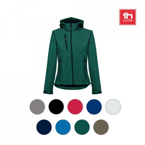 THC ZAGREB WOMEN. Casaco softshell cintado para senhora