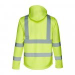 THC ZAGREB WORK. Casaco unissexo softshell de alta-visibilidade - Amarelo hexachrome