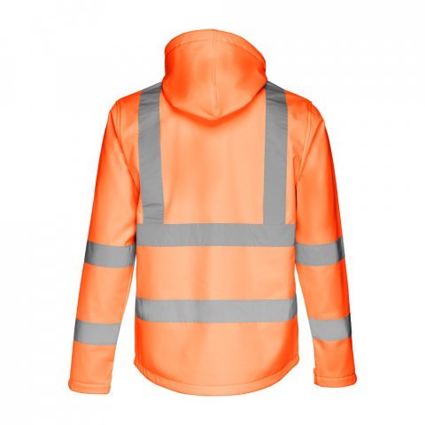 THC ZAGREB WORK. Casaco unissexo softshell de alta-visibilidade - Laranja hexachrome