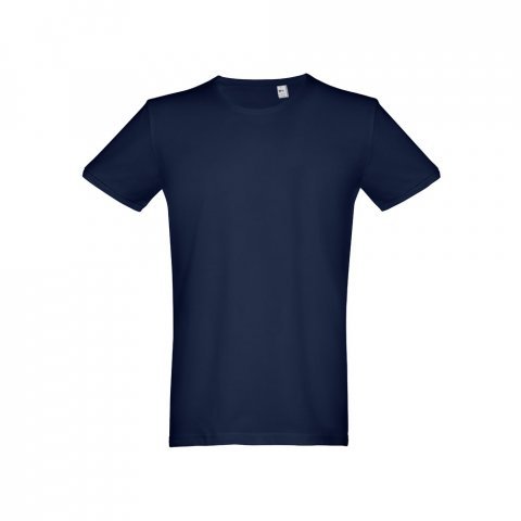 THC SAN MARINO. T-shirt manches courtes homme en coton peign&eacute; - Bleu