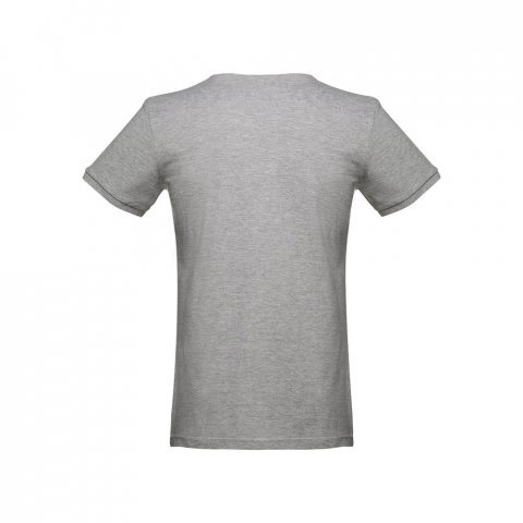 THC SAN MARINO. T-shirt manches courtes homme en coton peign&eacute; - Gris clair matte