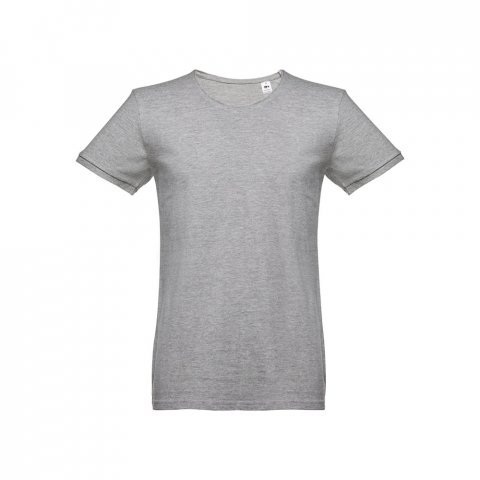 THC SAN MARINO. T-shirt manches courtes homme en coton peign&eacute; - Gris clair matte