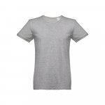 THC SAN MARINO. T-shirt manches courtes homme en coton peign&eacute; - Gris clair matte