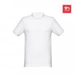 THC MONACO WH. Kurzarm-Poloshirt f&uuml;r Herren aus kardierter Baumwolle