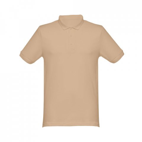 THC MONACO. Herren Poloshirt - Hellbraun