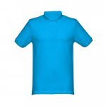 THC MONACO. Herren Poloshirt - Wasserblau