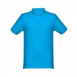 THC MONACO. Herren Poloshirt - Wasserblau