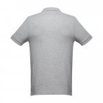 THC MONACO. Herren Poloshirt - Hellgrau melliert