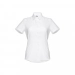 THC LONDON WOMEN WH. Women's short-sleeved oxford shirt. White - White