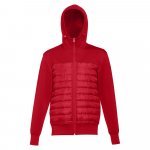 THC SKOPJE. Herenjack met capuchon van 300T tafzijde - Rood
