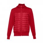 THC SKOPJE. Herenjack met capuchon van 300T tafzijde - Rood