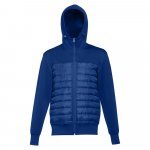THC SKOPJE. Herenjack met capuchon van 300T tafzijde - Royal blauw