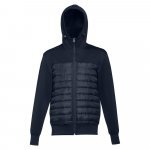 THC SKOPJE. Herenjack met capuchon van 300T tafzijde - Marineblauw