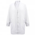 THC MINSK WH. Blouse de travail en coton et polyester. Couleur blanche - Blanc