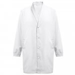 THC MINSK WH. Blouse de travail en coton et polyester. Couleur blanche - Blanc