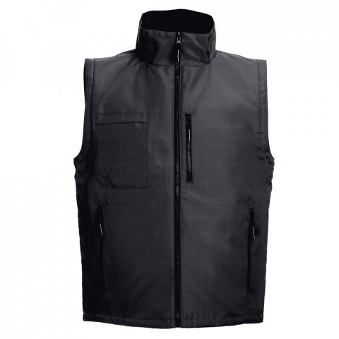 THC ASTANA. Veste polyester matelass&eacute;e (unisexe) - Noir