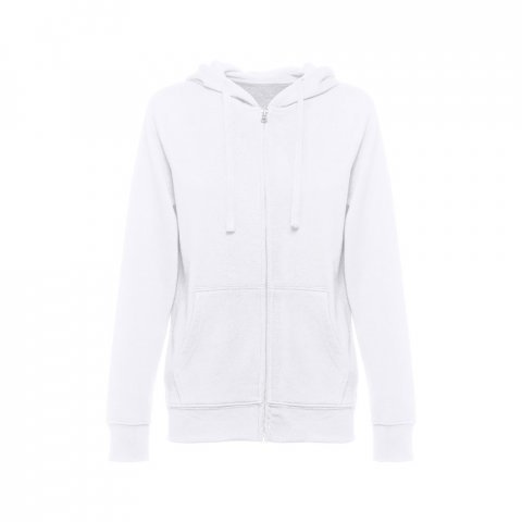 THC AMSTERDAM WOMEN WH. Sudadera de mujer con cremallera y capucha - Blanco