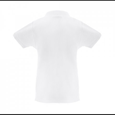 THC MONACO WOMEN WH. Kurzarm-Poloshirt f&uuml;r Damen aus kardierter Baumwolle - Wei&szlig;