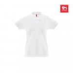 THC MONACO WOMEN WH. Kurzarm-Poloshirt f&uuml;r Damen aus kardierter Baumwolle