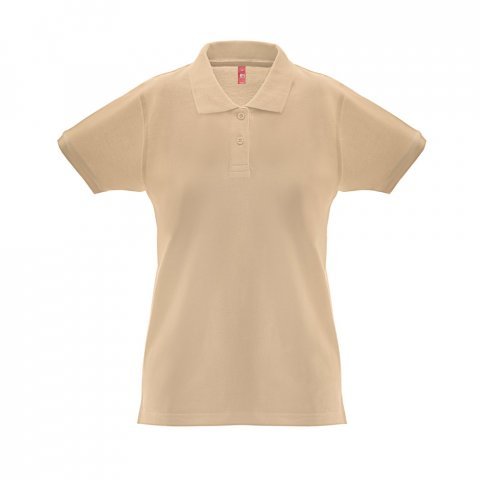 THC MONACO WOMEN. Women's polo shirt - Light brown